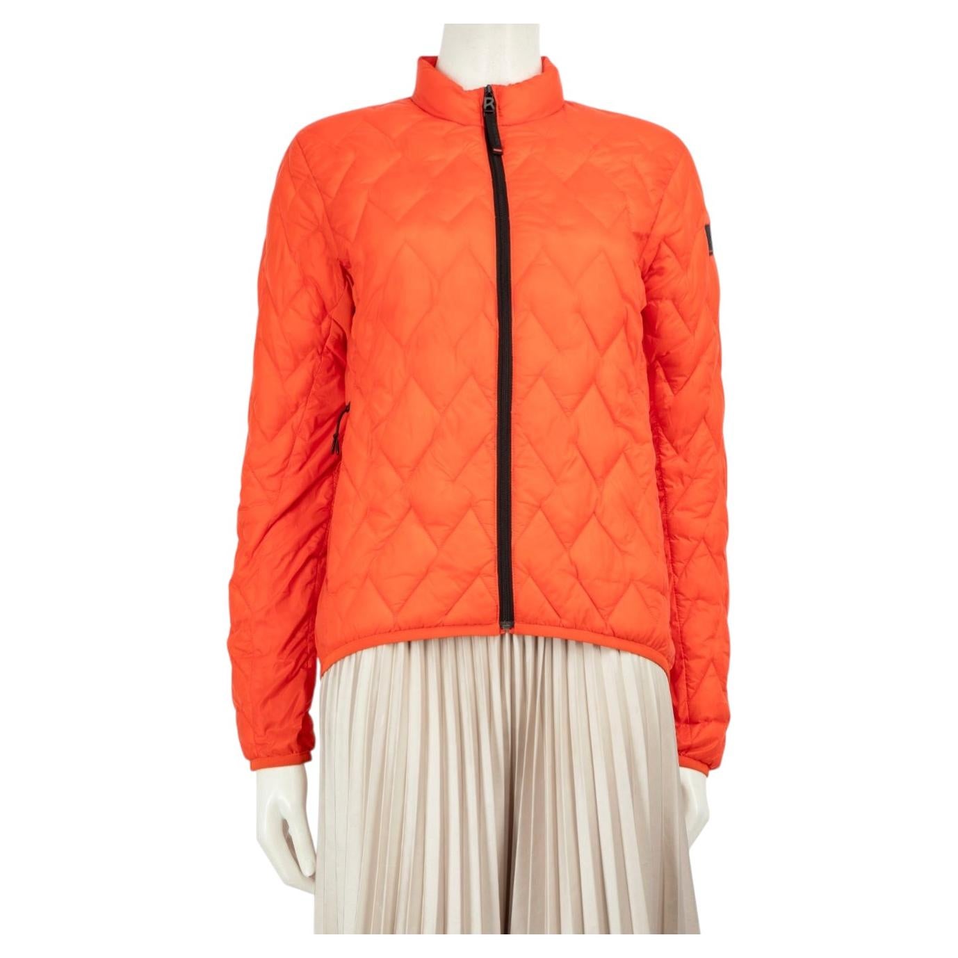 Bogner Orange Insulated Quilted Jacket Size S