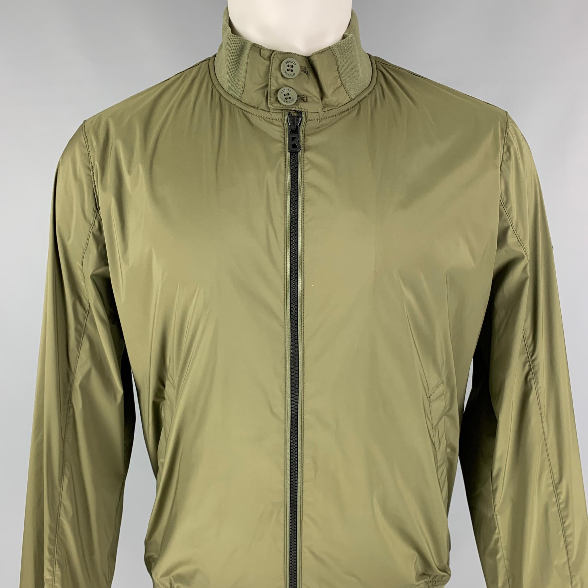 BOGNER Size 40 Olive Polyester Zip Up Jonas Jacket For Sale at 1stDibs