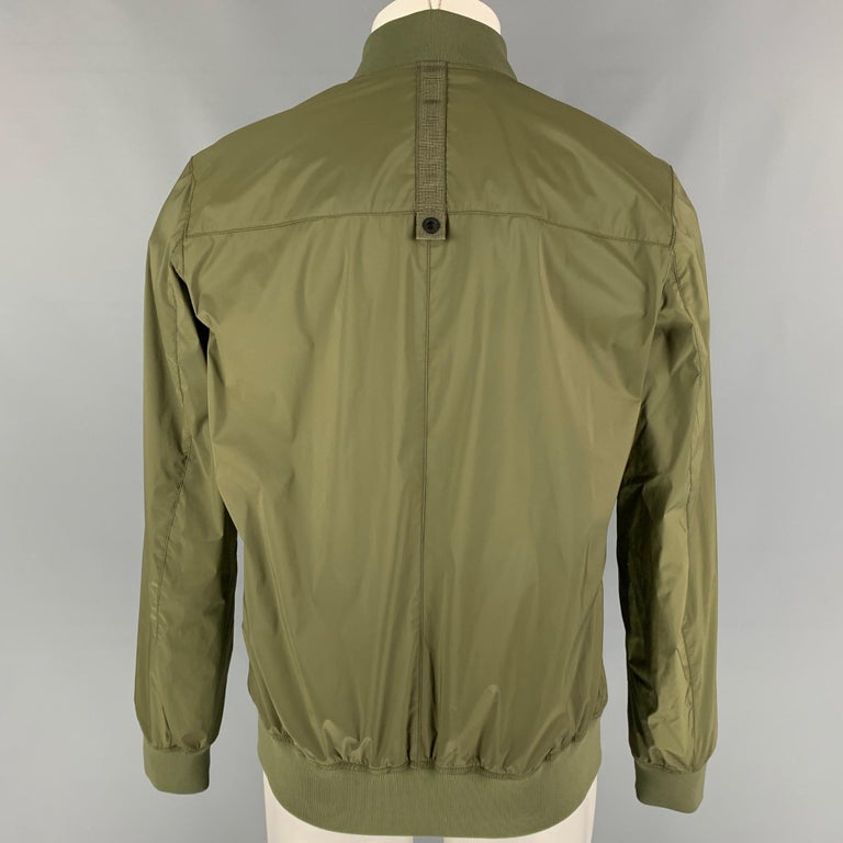 BOGNER Size 40 Olive Polyester Zip Up Jonas Jacket For Sale at 1stDibs