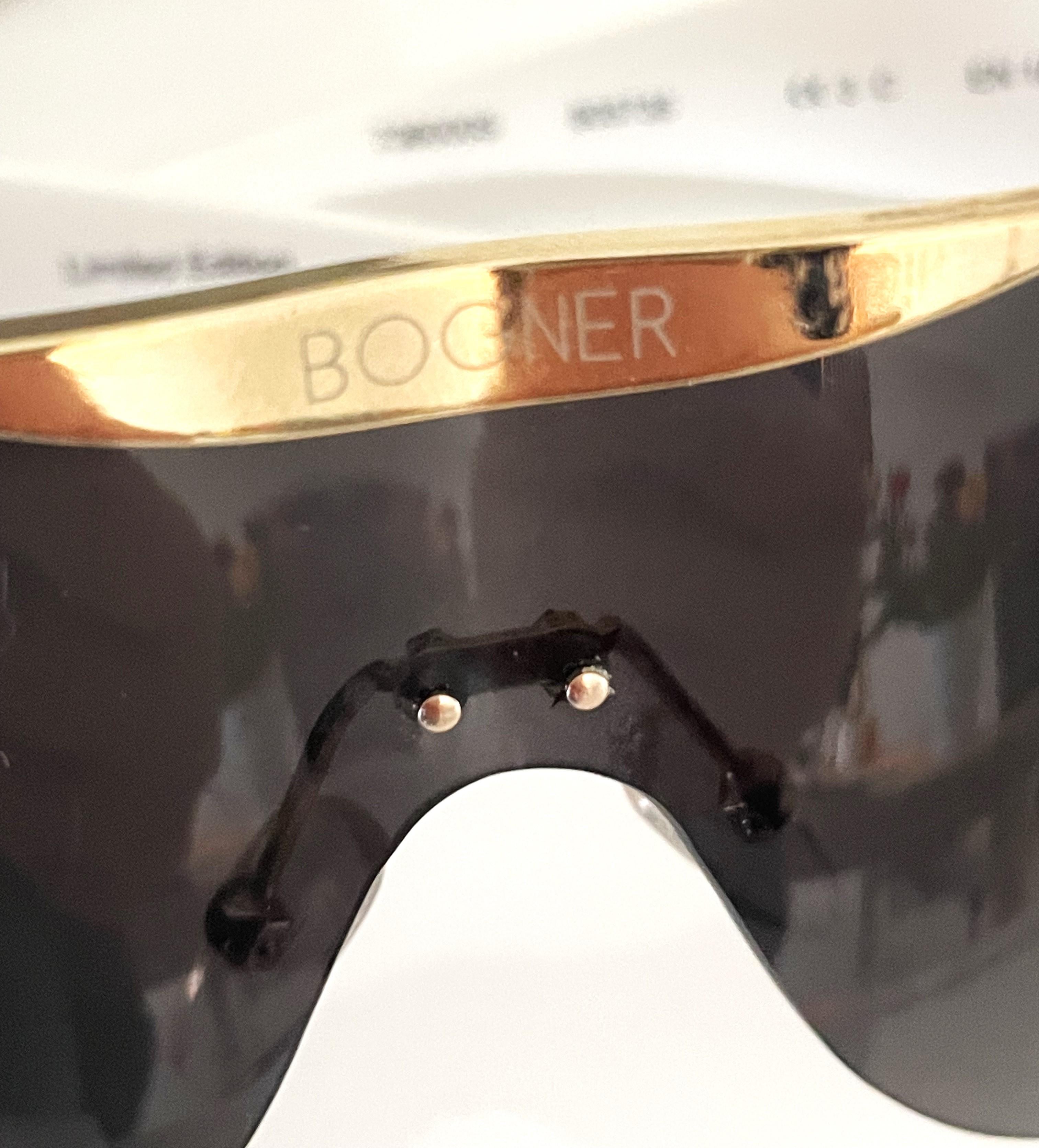Bogner Lunettes de soleil Skiglasses Limited Edition White 90s 8