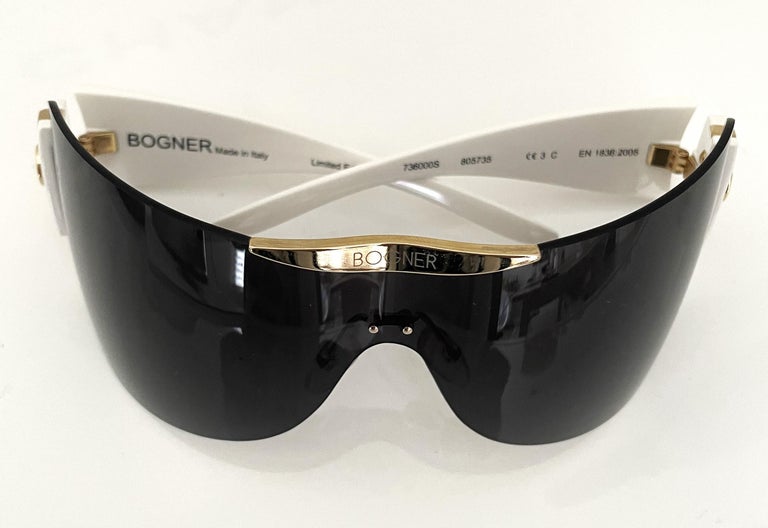 Dior Sunglasses with Bogner Case Bogner Sunglasses Skiglasses Limited Edition White 90s at  main image 4
