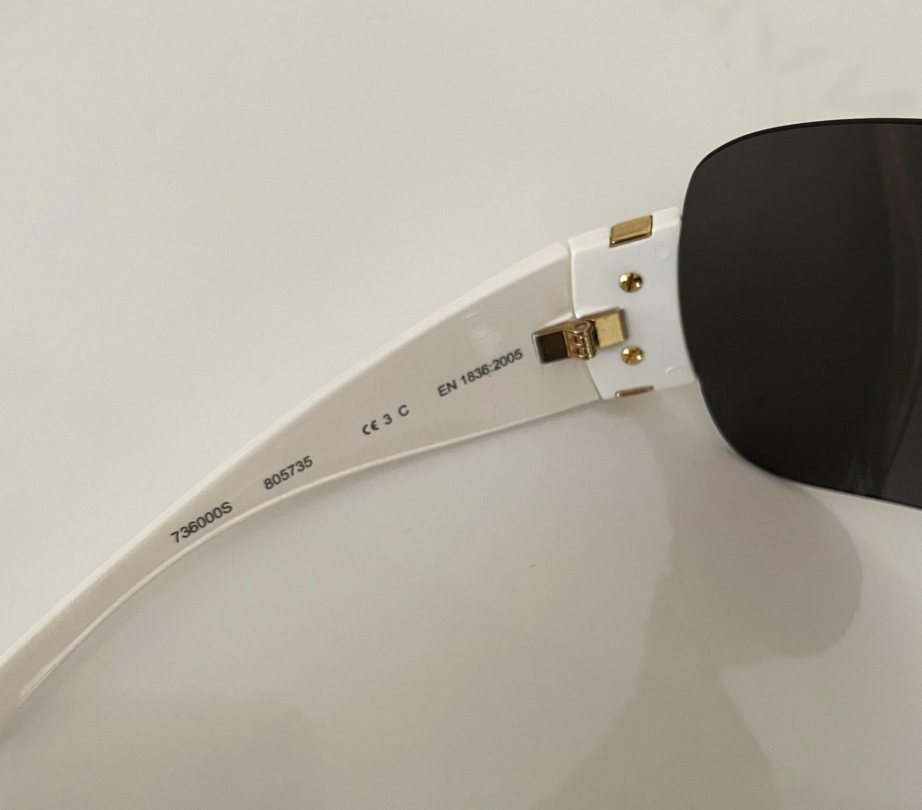 Bogner Sonnenbrille, Skibrille, limitierte Auflage, Weiß, 90er-Jahre 3