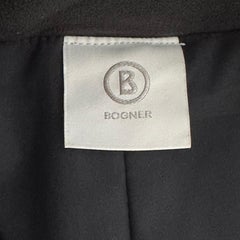 Pantalones de esquí Bogner Tim2-T, negros, talla 50 (UE), para hombre, talla grande, corte recto, con el logotipo en relieve en el cinturón