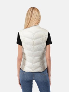 Bogner White Goose Down Puffer Vest Size S