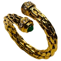Bogo 18K Yellow Gold Emerald and Diamond Ring