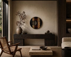 Bògòlanfini — Sculptural Wall Mirror in MicroCristallo Fusione