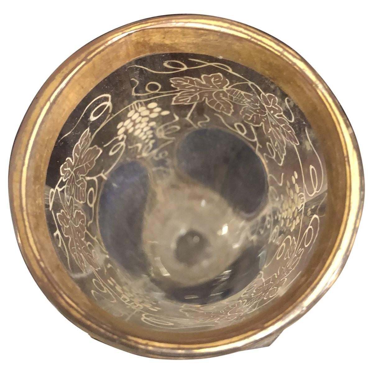 Bohaimian Cut and Enameled Vase, Early 20th Century For Sale 1
