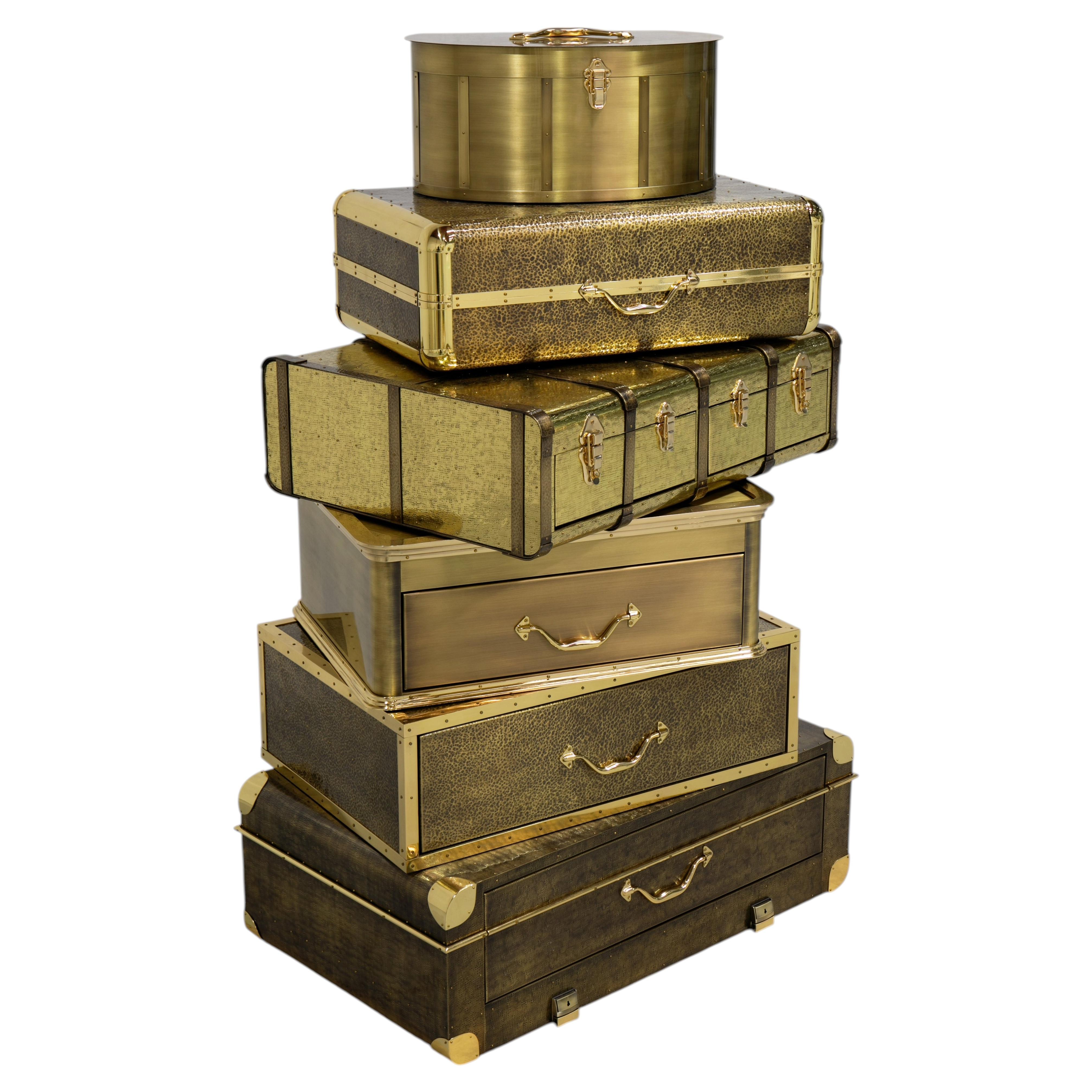 Boca do Lobo Bohème Luxury Safe in Brass, Sculptural Statement Piece