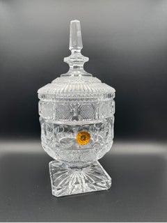 Bohemia Crystal Chocolate Holder, 1900 Antiques