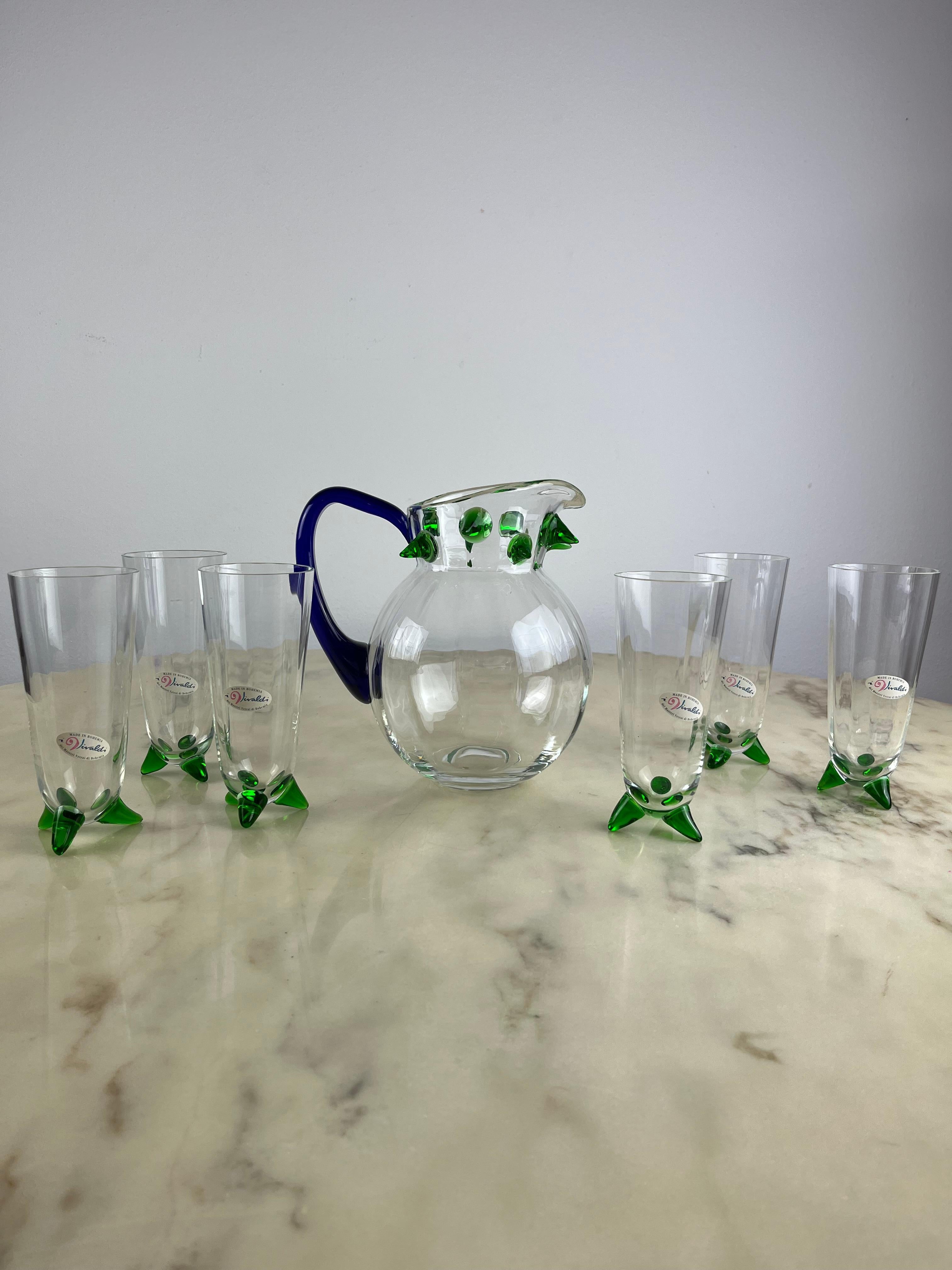 Bohemia crystal cocktail set for 6, 1988.
Intact, purchased and never used.