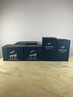 Bohemia Crystal Service x 12, Czech Republic, 1980s, never used