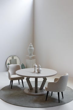 Bohemia Esstisch, Amerikanische Eiche, Marmor, Handgefertigt in Portugal von Greenapple