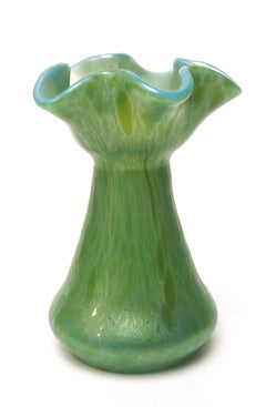 Bohemia Loetz Art Nouveau Round Ozone Cisele Glass Vase 1900-Christopher Dresser