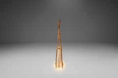 Bohemian 5 ft. Teepee-Shaped Floor Lamp by Louis Sognot, France, c. 1960s