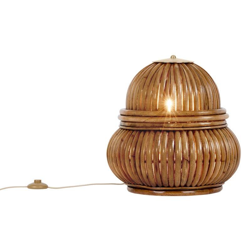 Post-Modern Bohemian 72 Floor Lamp, Rattan For Sale