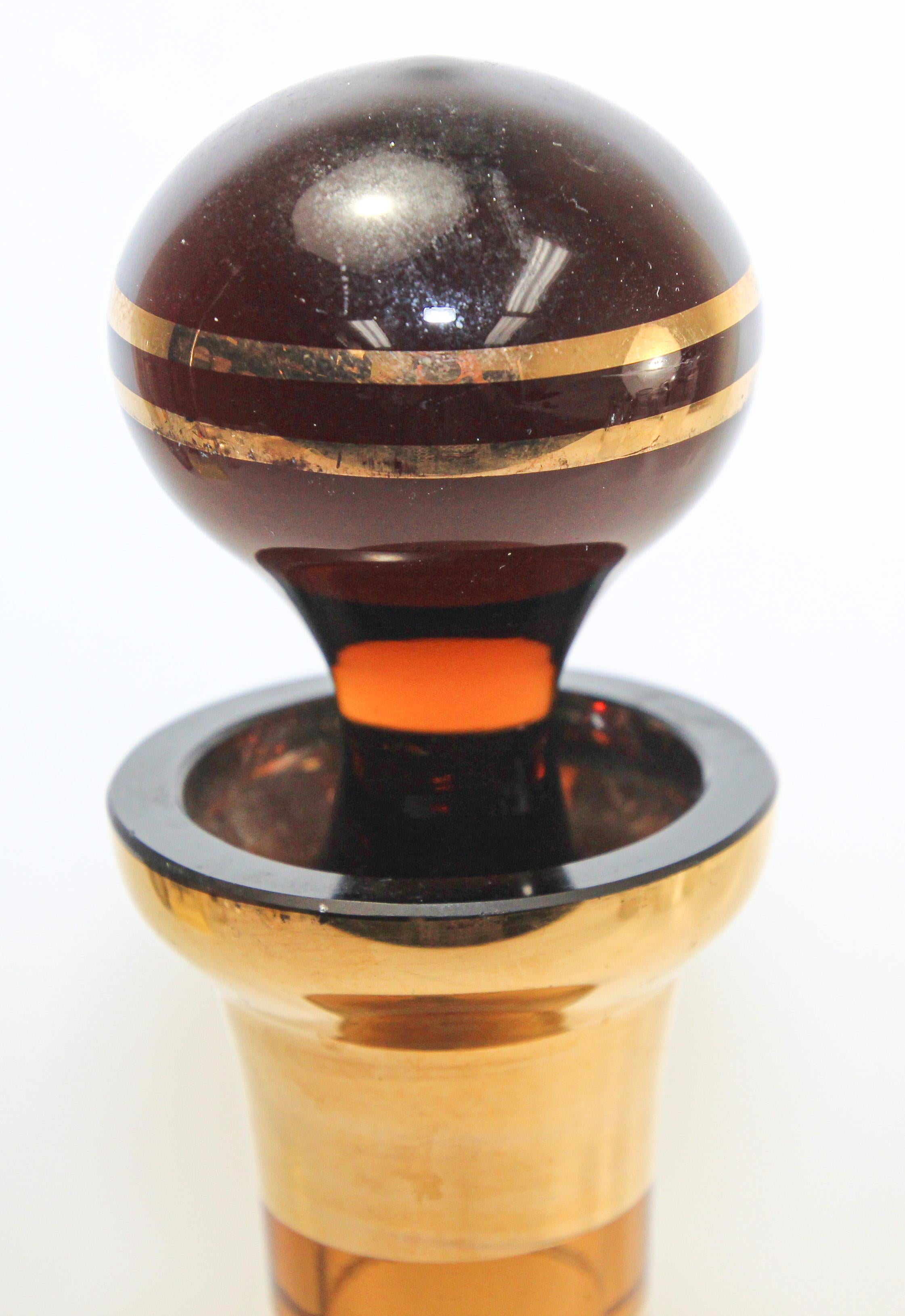 amber decanter