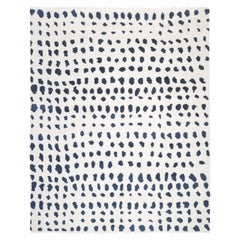 Tapis de sol bleu Bohemian Animal Hand Made 3' 0" x 5' 0"
