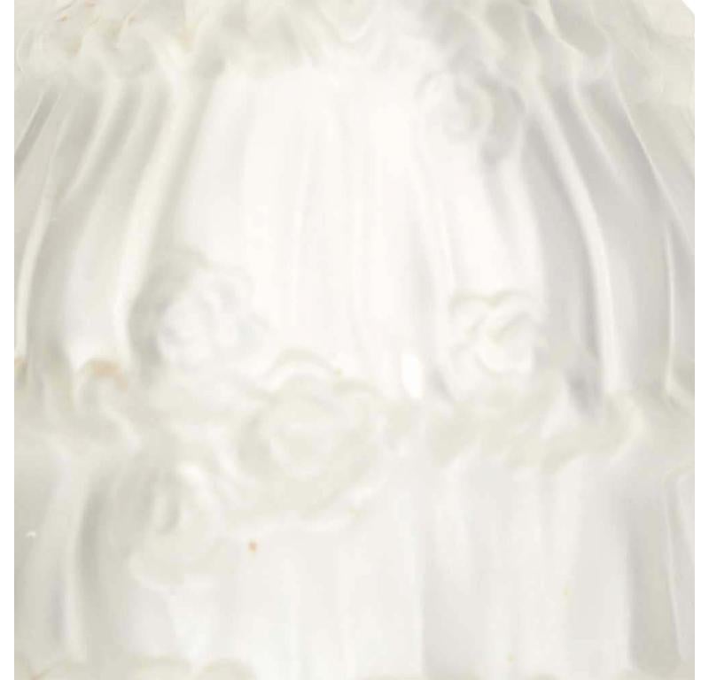Tchèque Flacon de parfum figuratif en verre dépoli de style Bohème Art Déco en vente