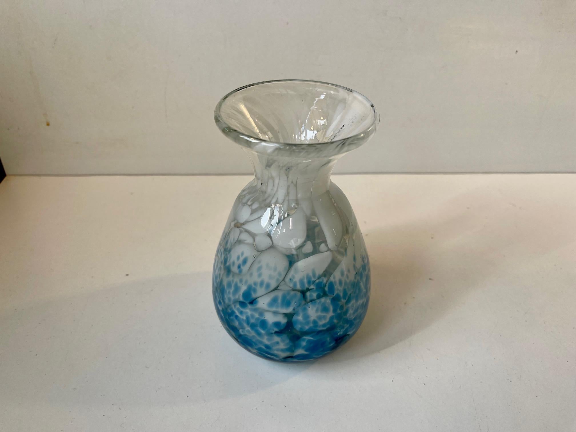 spatter glass vase