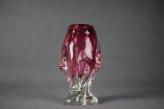 Bohemian Art Glass Vase by Josef Hospodka, Czechoslovakia, 1960s