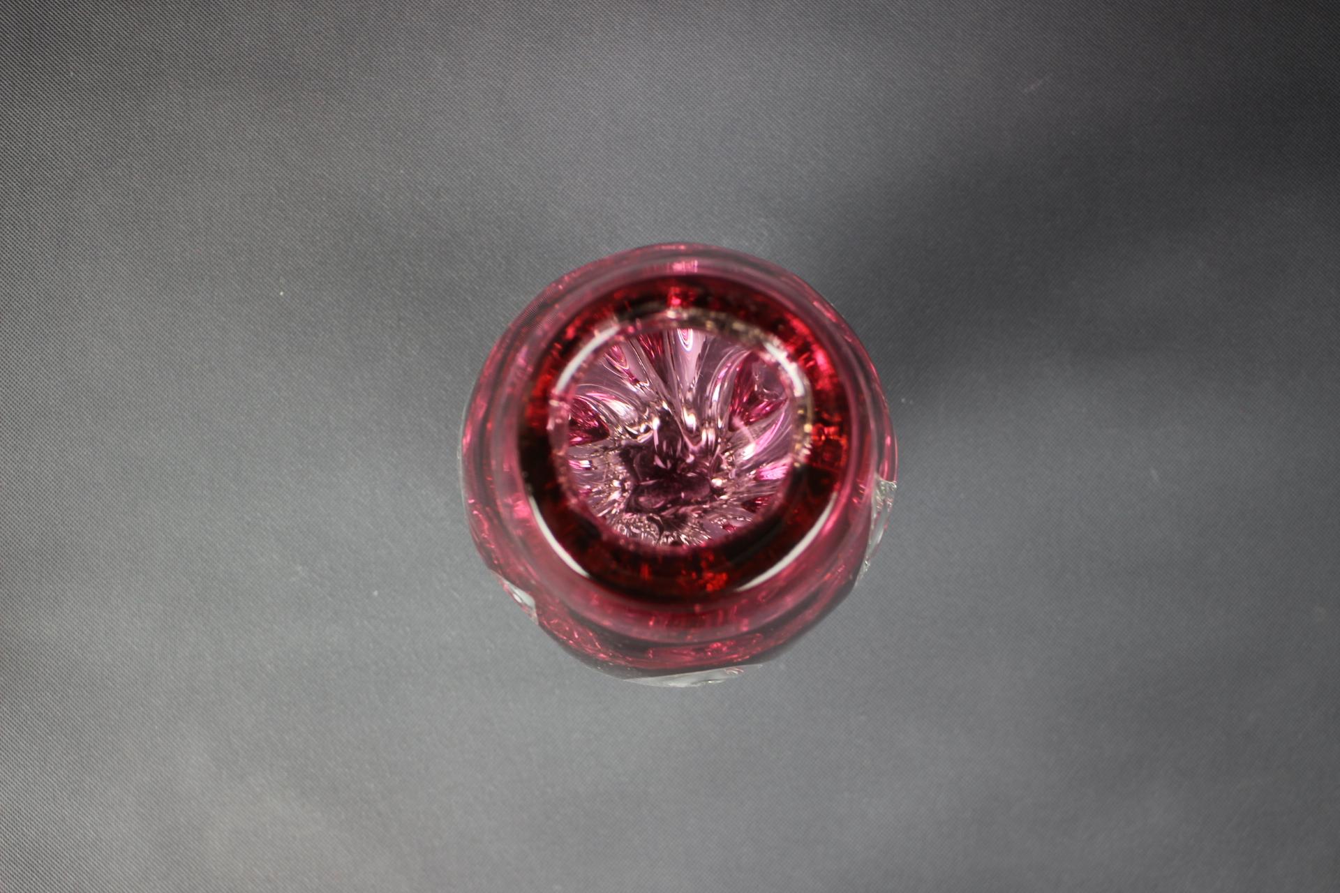 Jarrón de cristal de Bohemia de Josef Hospodka, Checoslovaquia, años 60 Moderno de mediados de siglo en venta