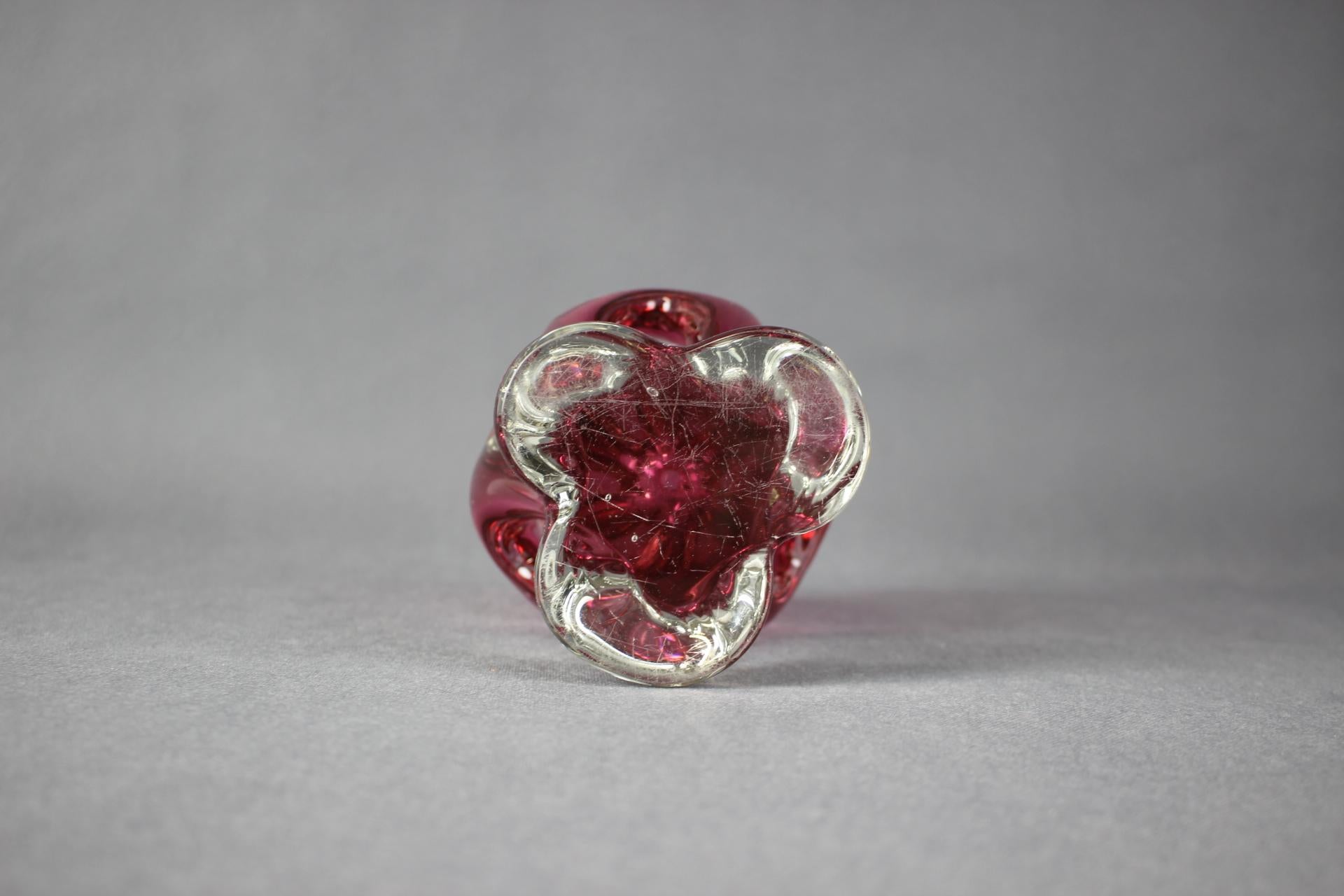 Jarrón de cristal de Bohemia de Josef Hospodka, Checoslovaquia, años 60 en Bueno estado para la venta en Praha, CZ