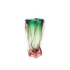 Bohemian Art Glass Vase by Josef Hospodka for Chřibská Glassworks, 1960s