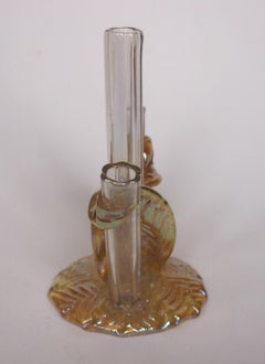 Bohemian Art Nouveau Loetz Glass Stick Vase Made for Max Emanuel in 1910