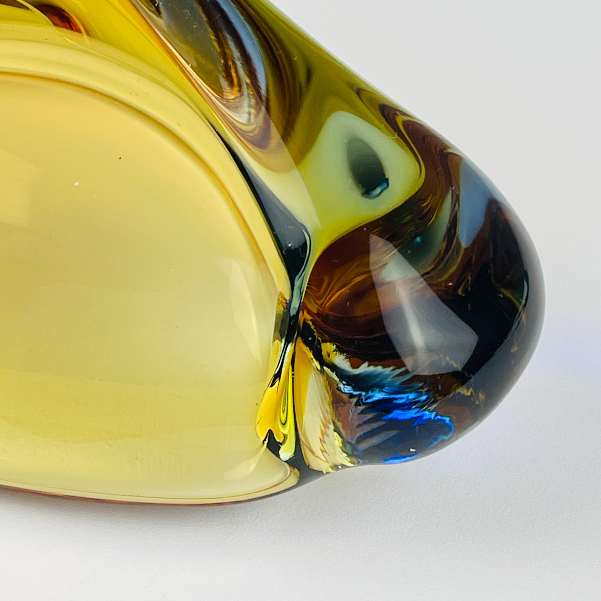 Posacenere boemo Romana di Hana Machovska per Mstisov Glassworks, Repubblica Ceca, anni '60 in vendita 4