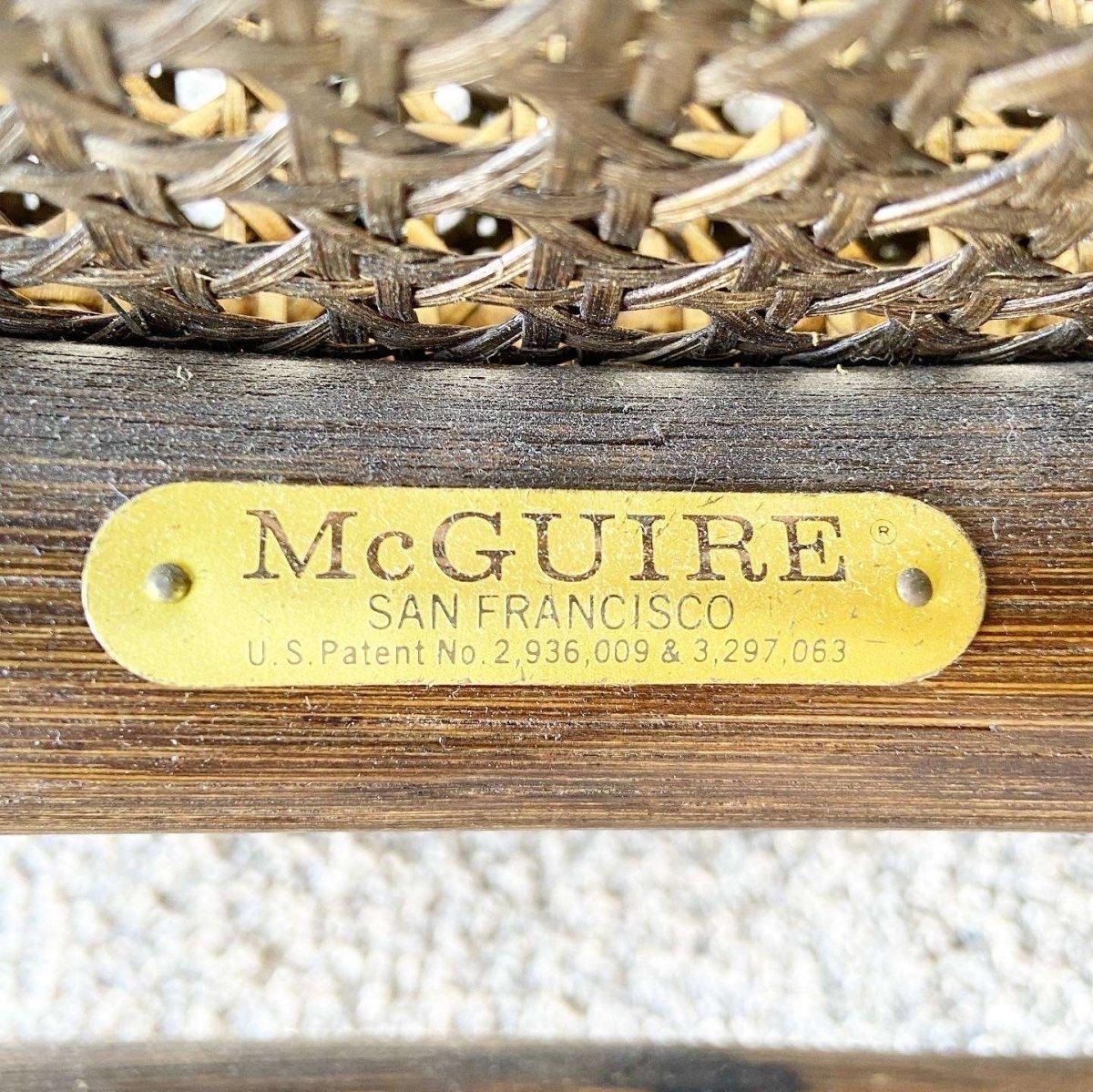 Sillones Bohemios de Bambú y Caña by McGuire - Set de 4 Estadounidense en venta