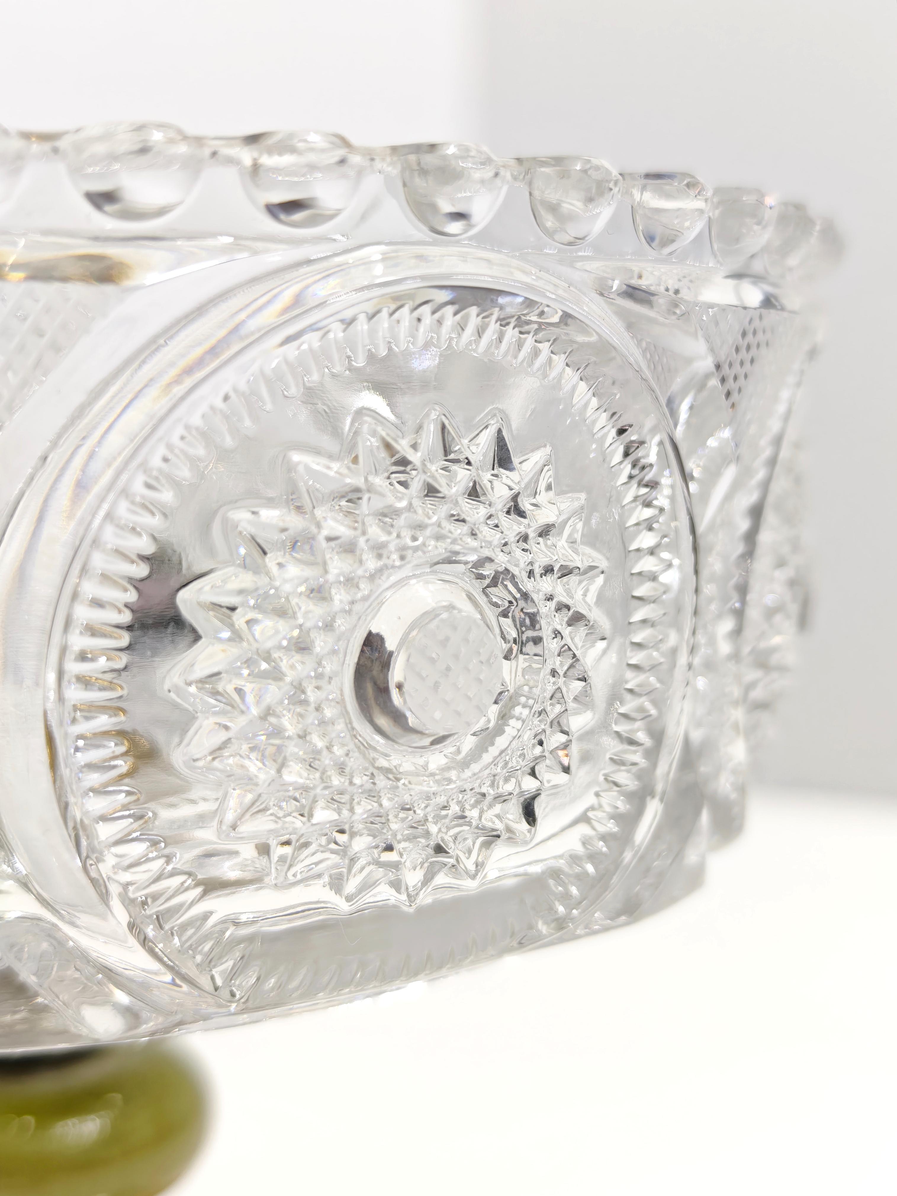 20th Century Bohemian Crystal and Onyx Centerpiece Mid-Century Production Germany 1950/60s For Sale