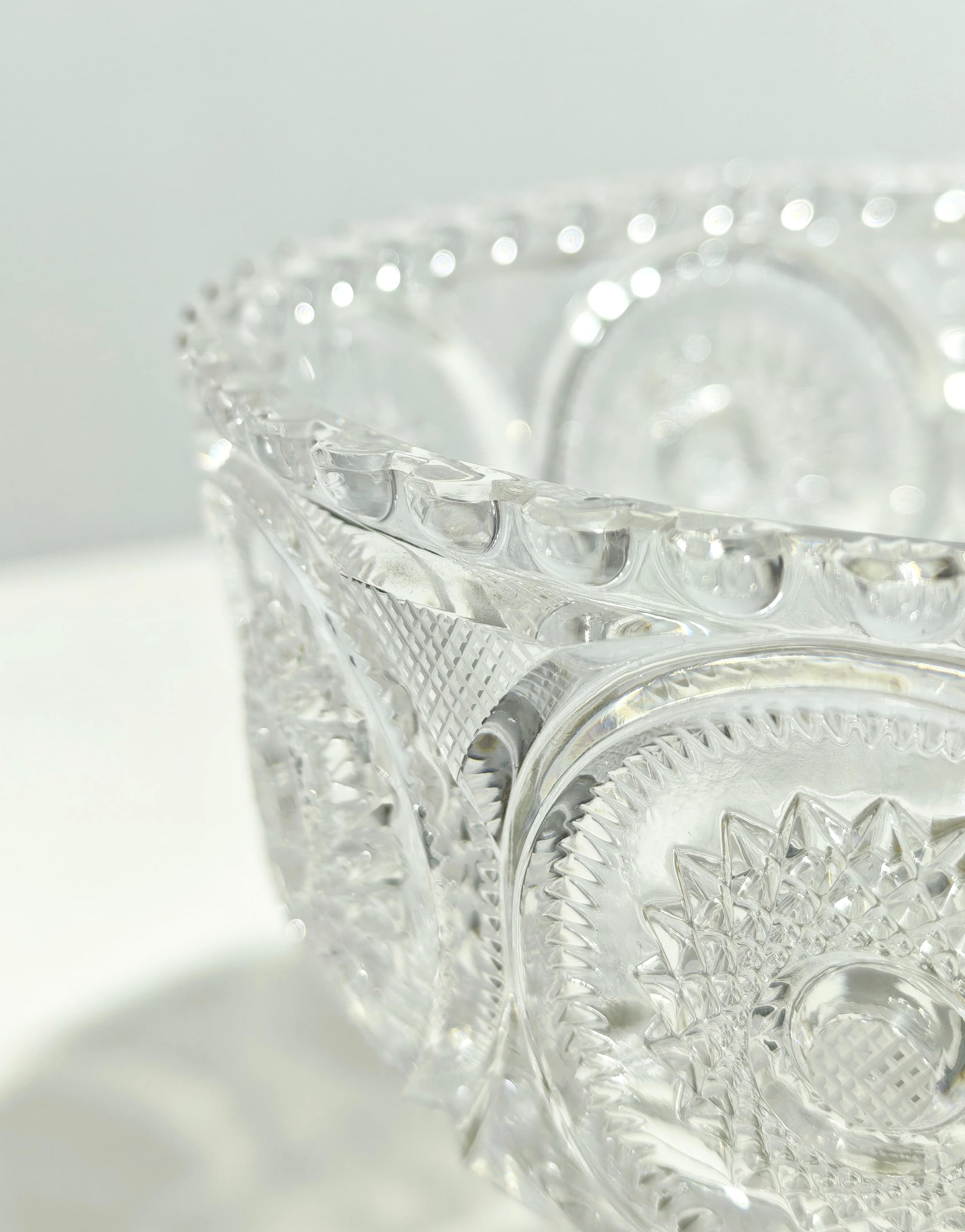 Bohemian Crystal and Onyx Centerpiece Mid-Century Production Germany 1950/60s For Sale 3