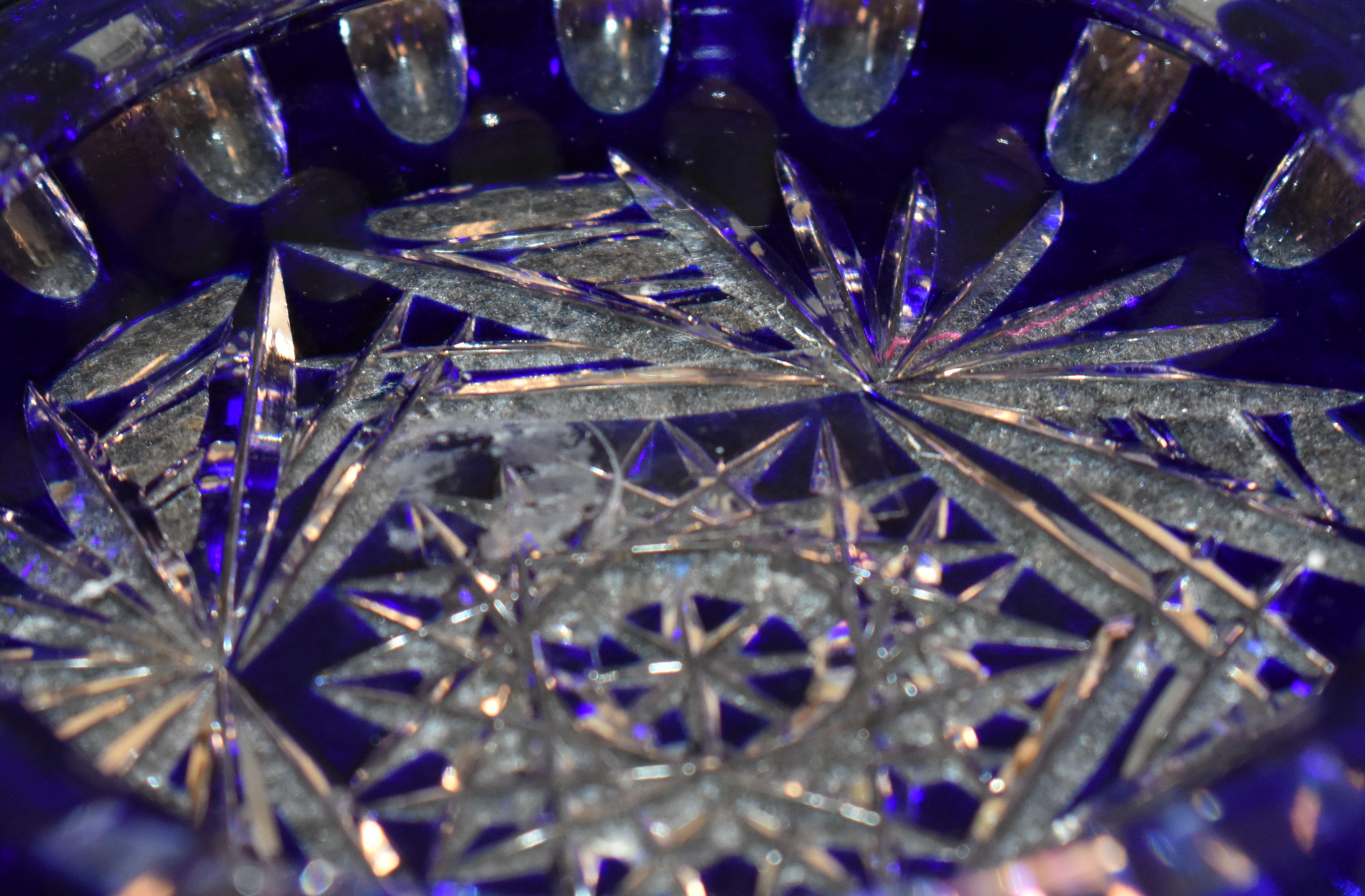 lead crystal ashtray