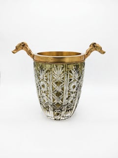 Bohemian Crystal Champagne with Bronze