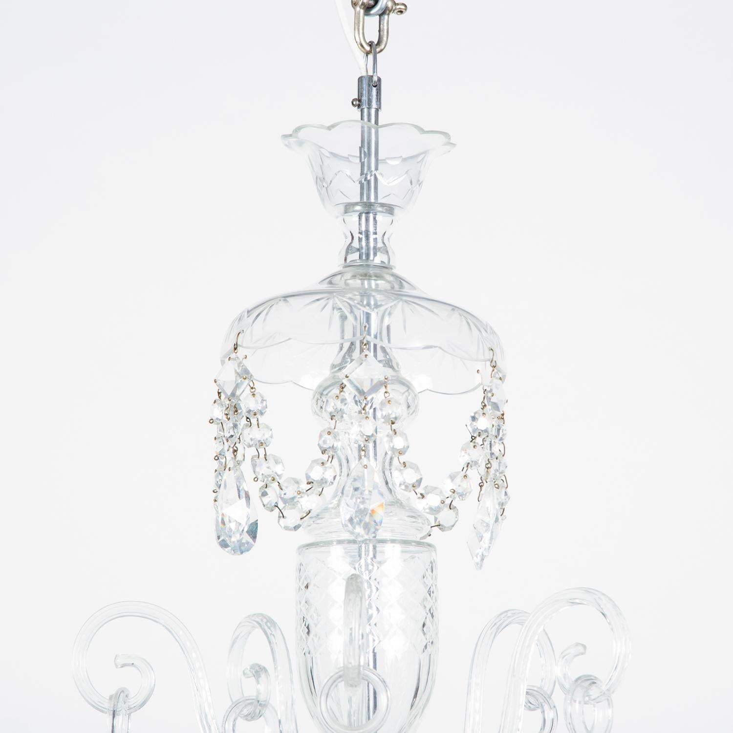 European Bohemian Crystal Chandelier with 5 Arms