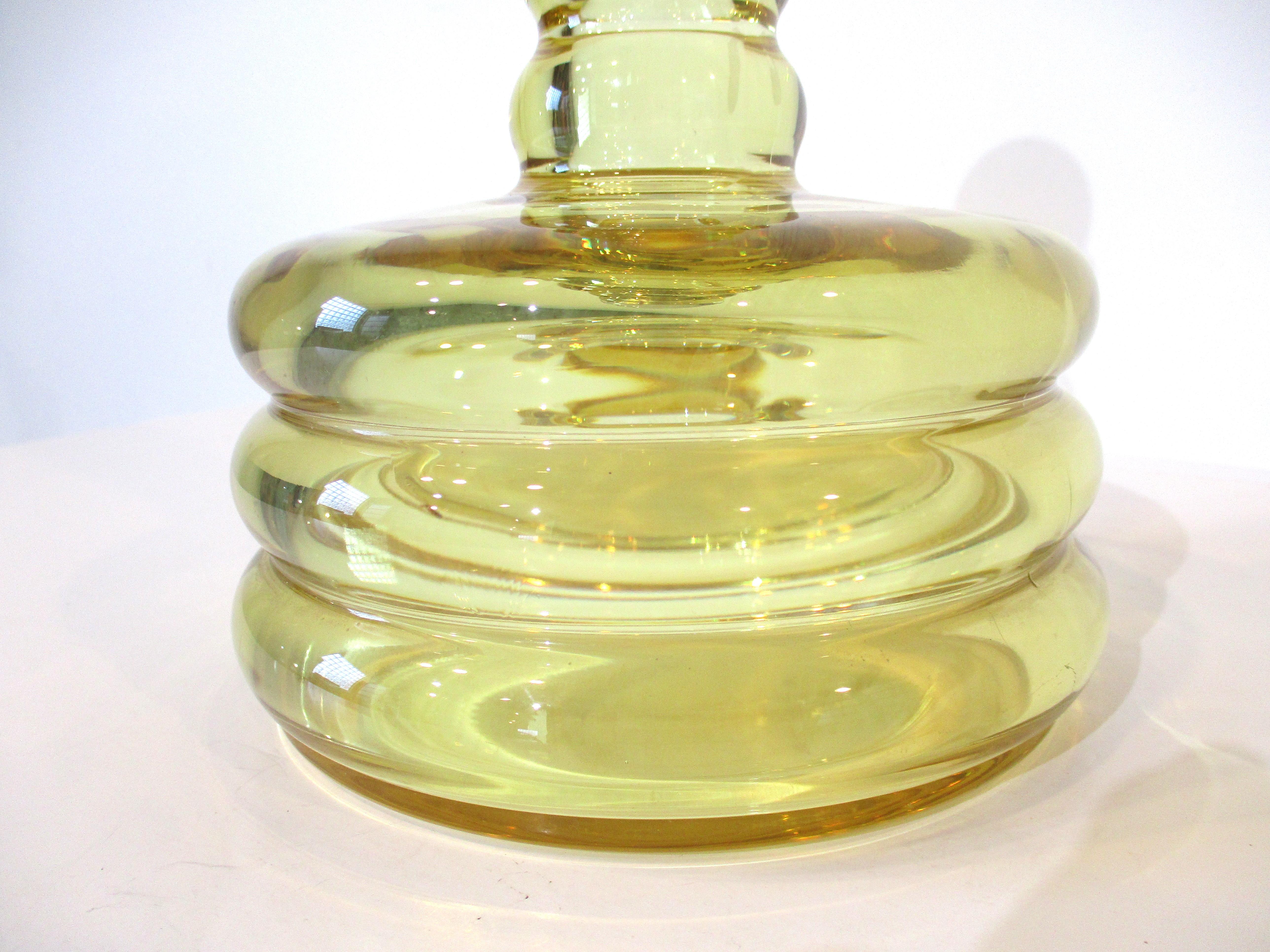 Bohemian Crystal Decanter W Stopper / French In Good Condition In Cincinnati, OH