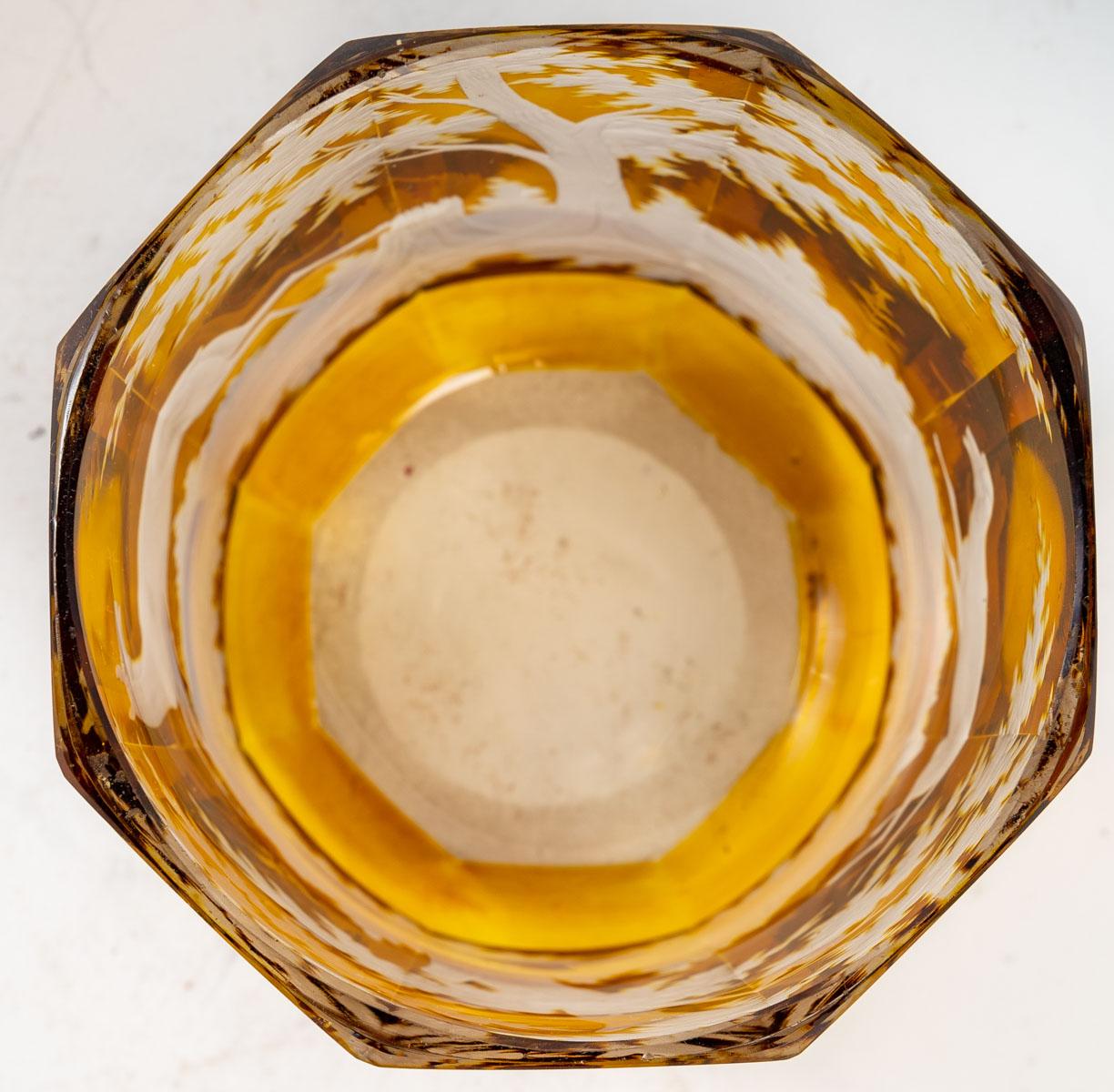 Böhmisches Kristallpokal/Glas, 19. Jahrhundert im Angebot 2