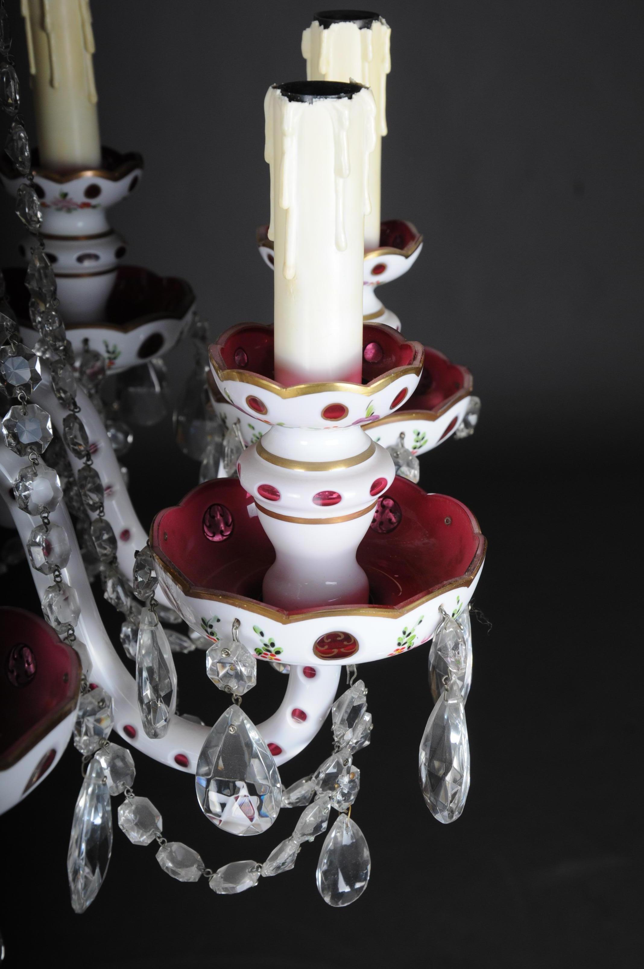 Bohemian Crystal Lustres / Candlesticks, Second Half of the 20th Century 5