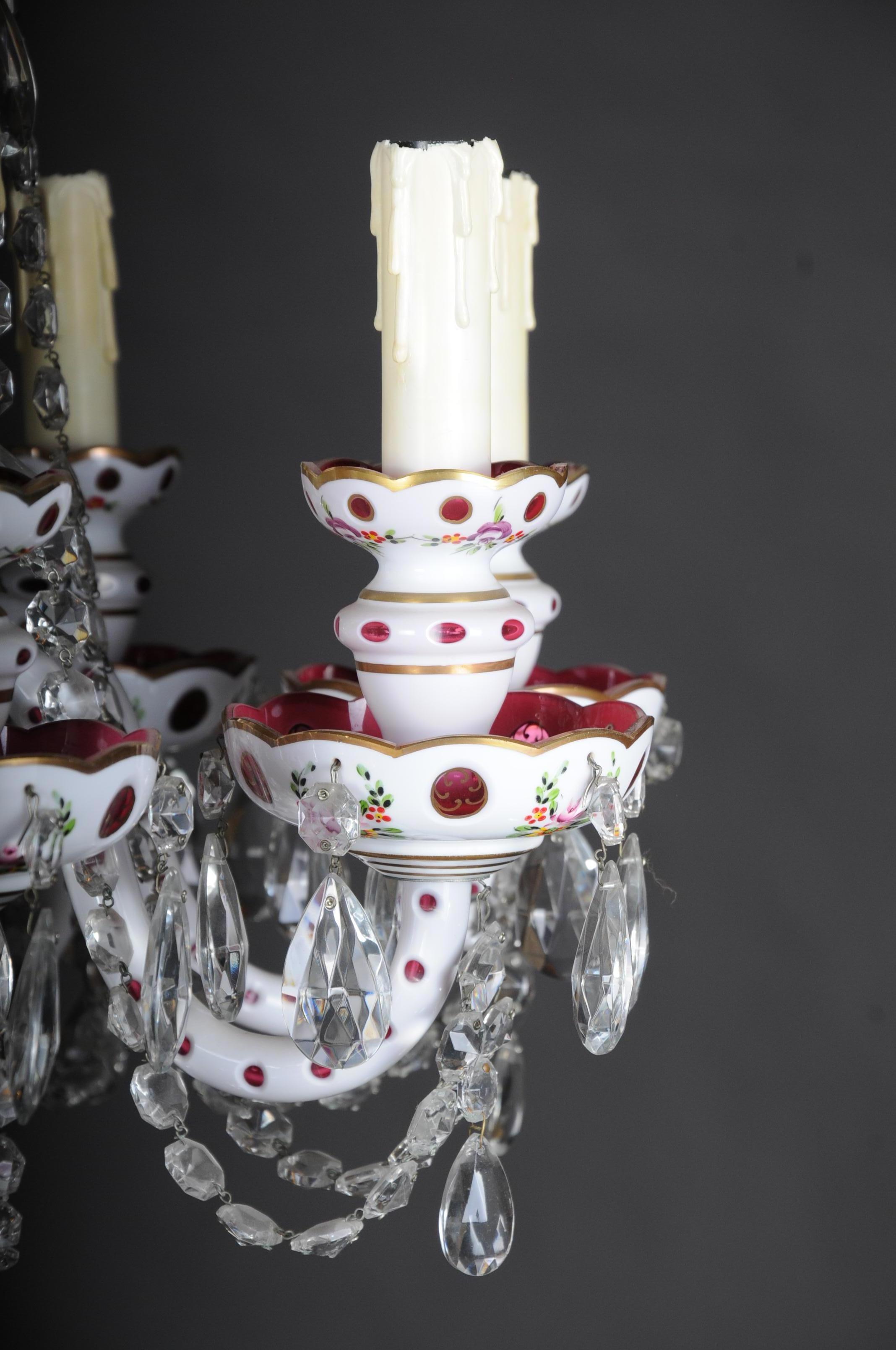 Bohemian Crystal Lustres / Candlesticks, Second Half of the 20th Century In Good Condition In Berlin, DE