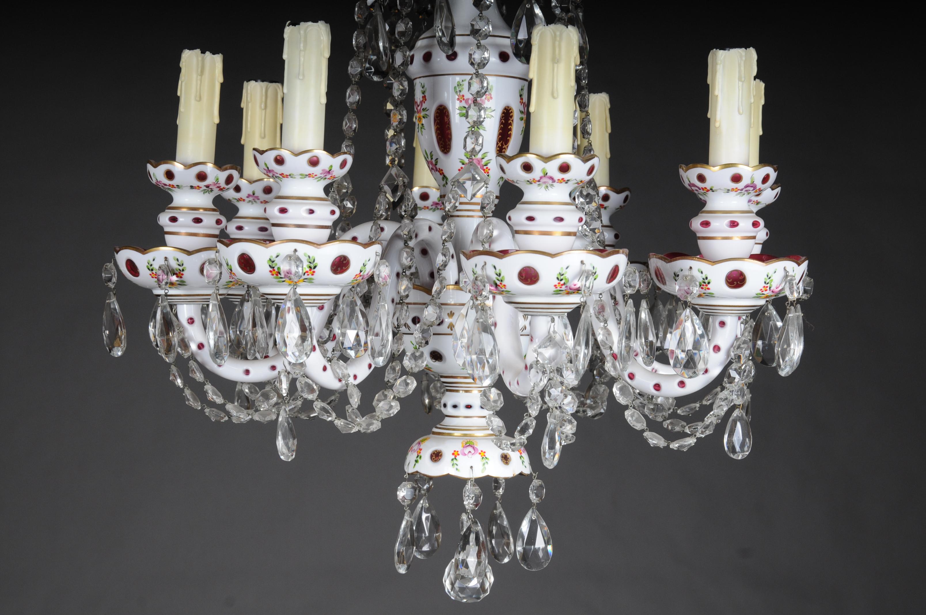 Bohemian Crystal Lustres / Candlesticks, Second Half of the 20th Century 1