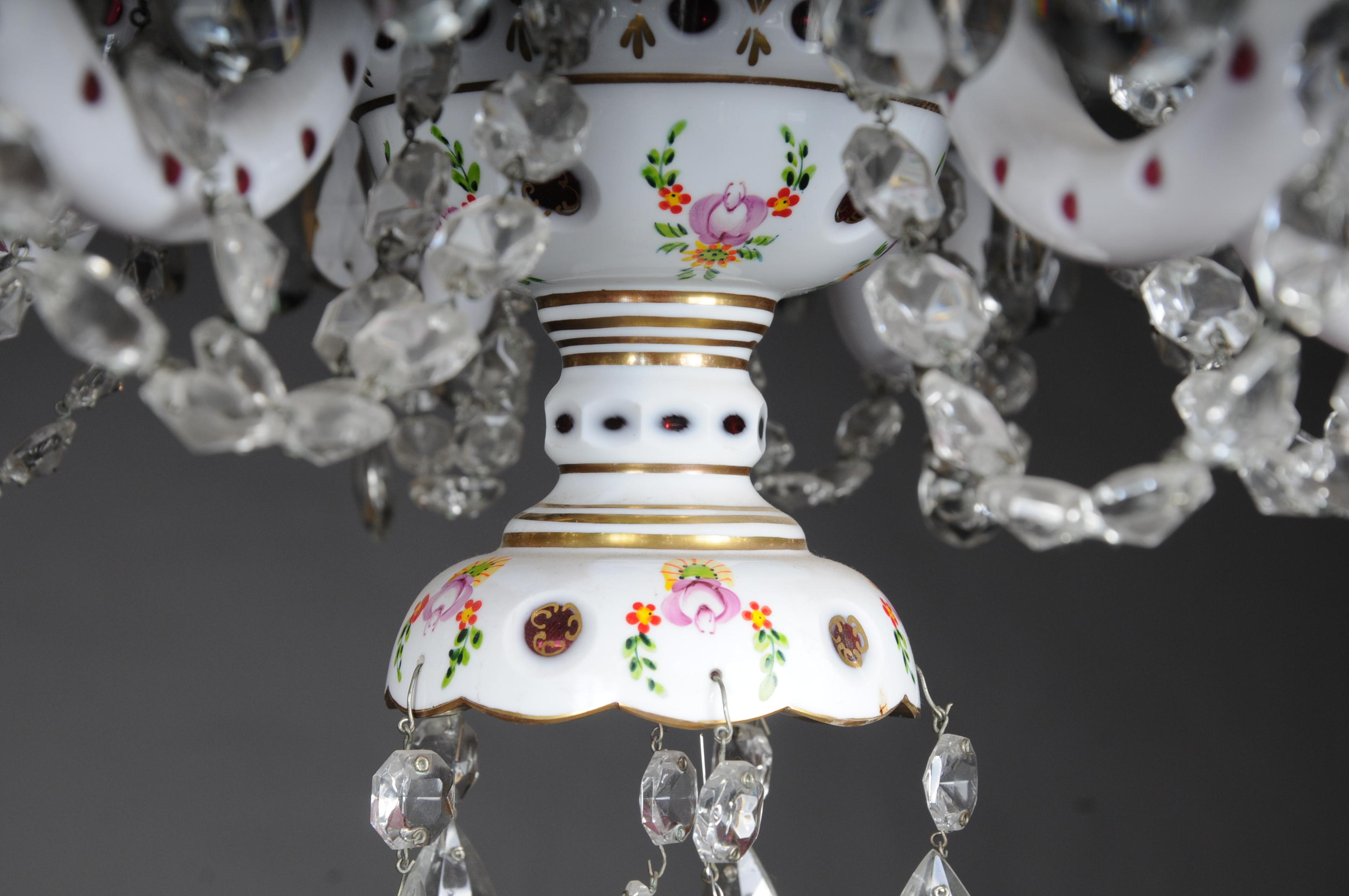 Bohemian Crystal Lustres / Candlesticks, Second Half of the 20th Century 2