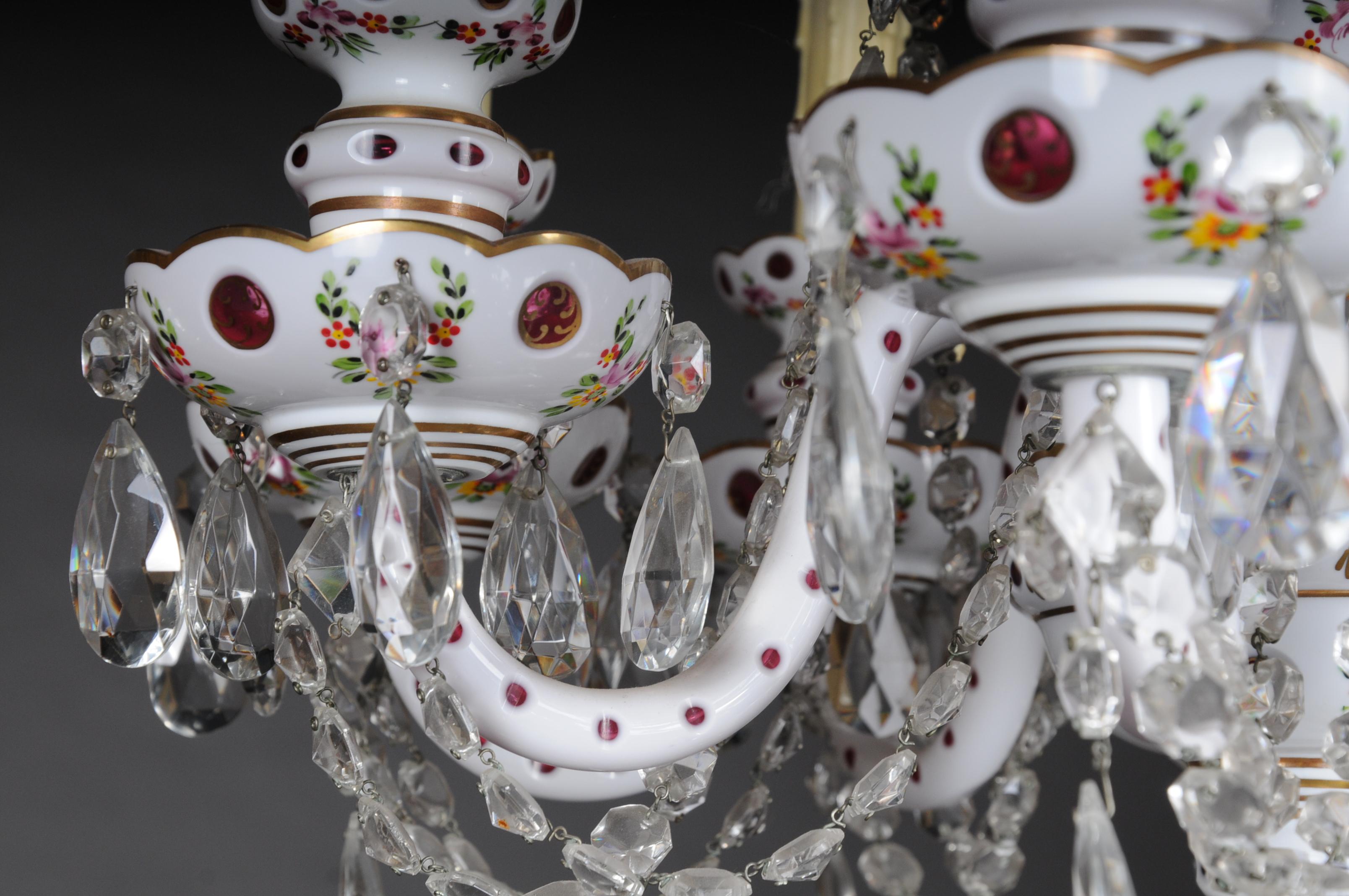 Bohemian Crystal Lustres / Candlesticks, Second Half of the 20th Century 3