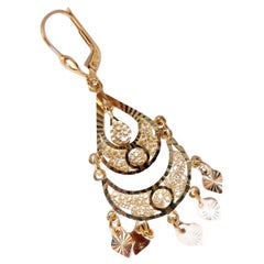 Bohemian Deco 14kt Gold Earrings 14kt*