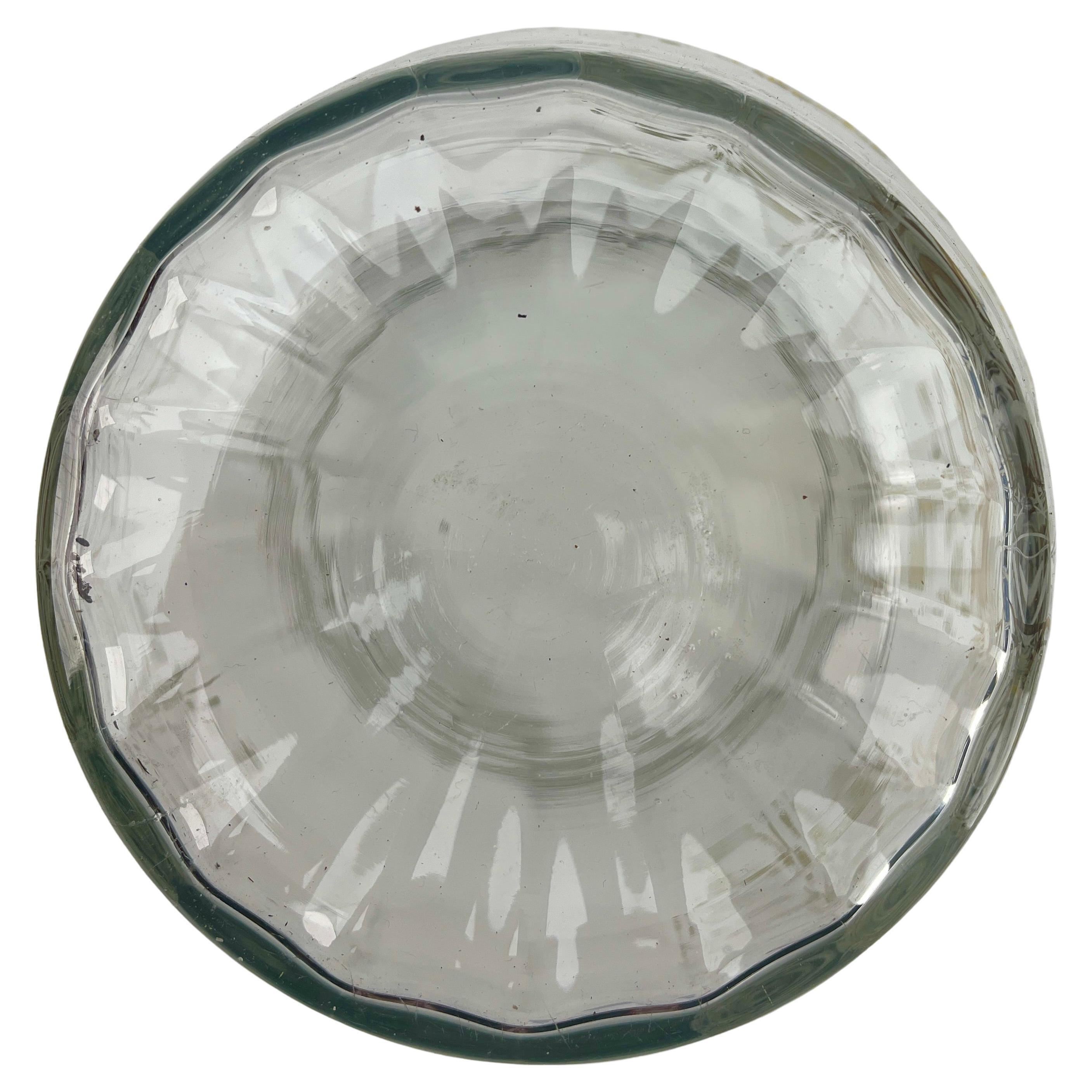 Bohemia Esmaltada, Bordes Dorados  Tapa de vidrio para ponchera en venta 1