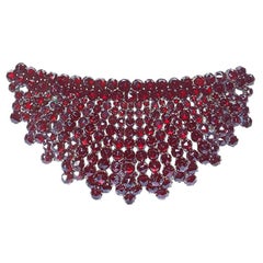 Bohemian Garnet Hair Slide, circa 1900