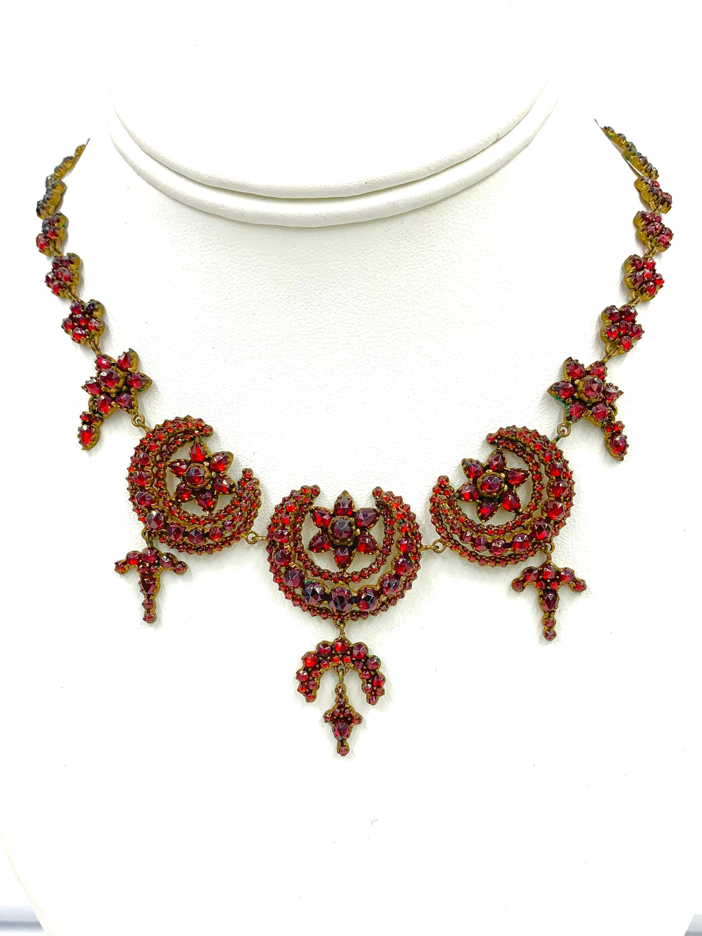 Buy Vintage Victorian Garnet Necklace, Vintage Garnet Necklace, Antique  Victorian Necklace, Antique Bohemian Necklace, Czechoslovakian Garnet  Online in India - Etsy