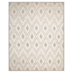Bohemian Geometric Hand Made Beige Area Rug 3' 0" x 5' 0"
