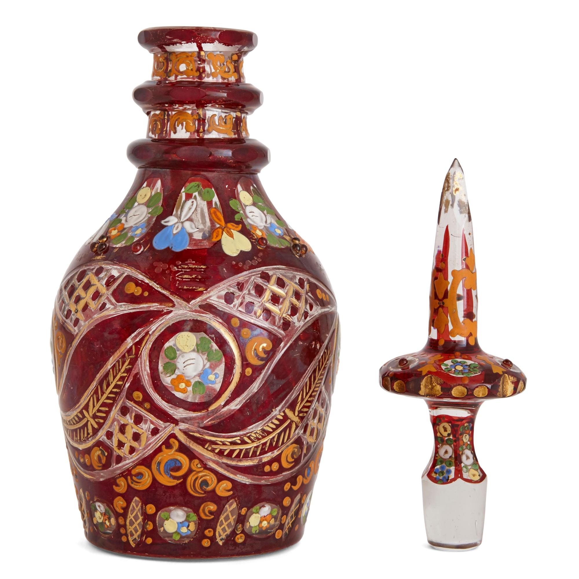 bohemian glass decanter