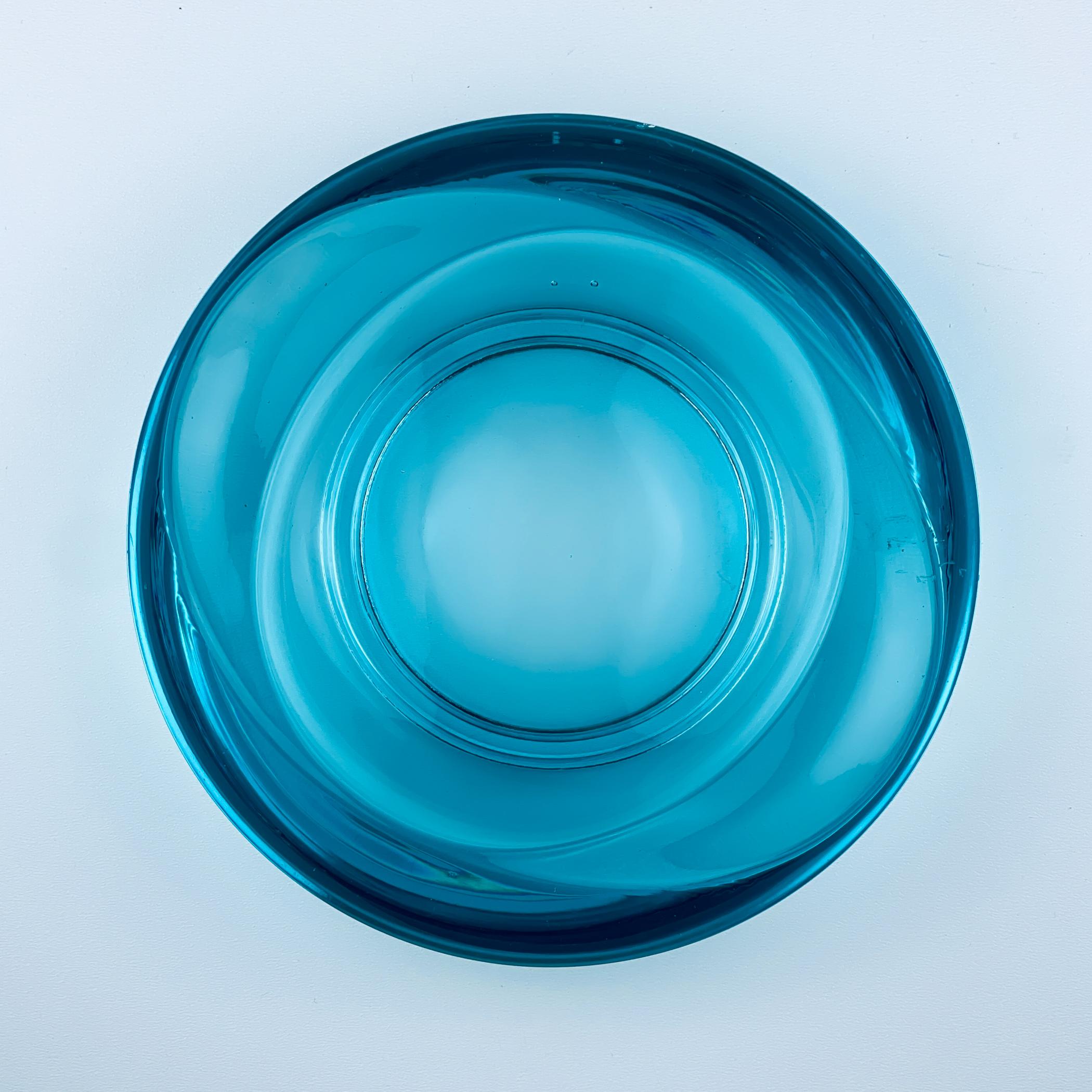 Bohemian glass ashtray by Rudolf Jurnikl for Union Sklo, Rozice, Czech, 1962 7