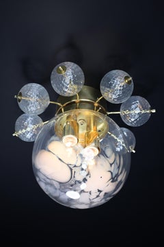 Lámpara de techo de cristal de Bohemia, Praga, años 60 - 4 Disponibles